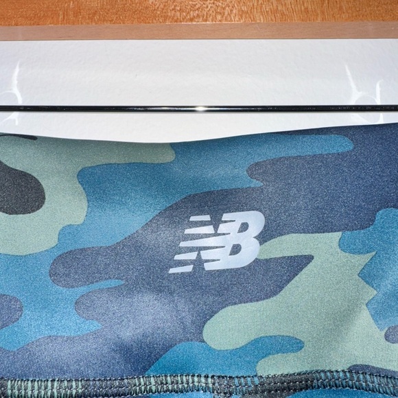 New Balance Blue Camouflage Leggings - Picture 3 of 5